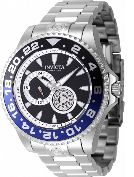 Invicta Pro Diver Stainless Steel Black And Blue Bezel